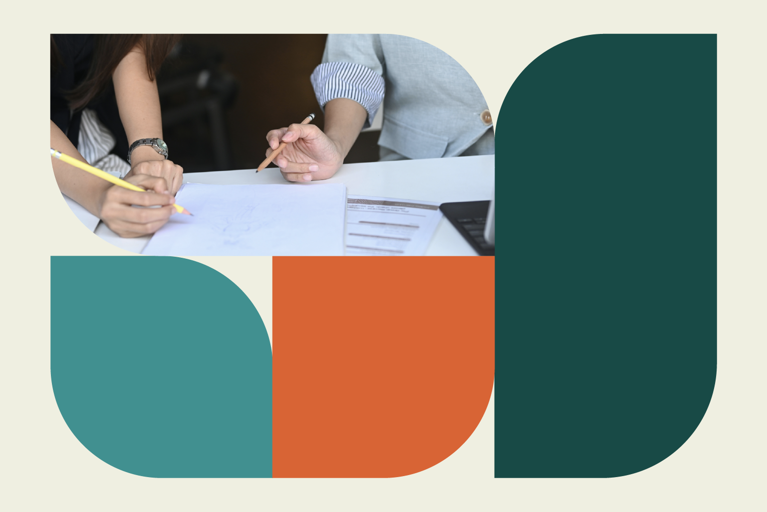 A property investor filling out a tax return